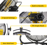 Ventilador VENTISOL Orbital 14 3 Velocidades 720° Tilt