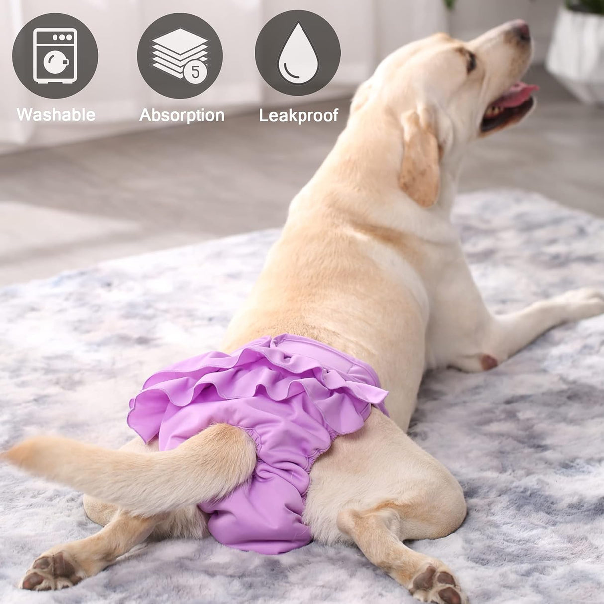 Pañales para perras, pañales para perras, altamente absorbentes, para perras
