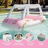 Golf cart inflable de lujo FUNBOY & Malibu Barbie para piscina y tierra