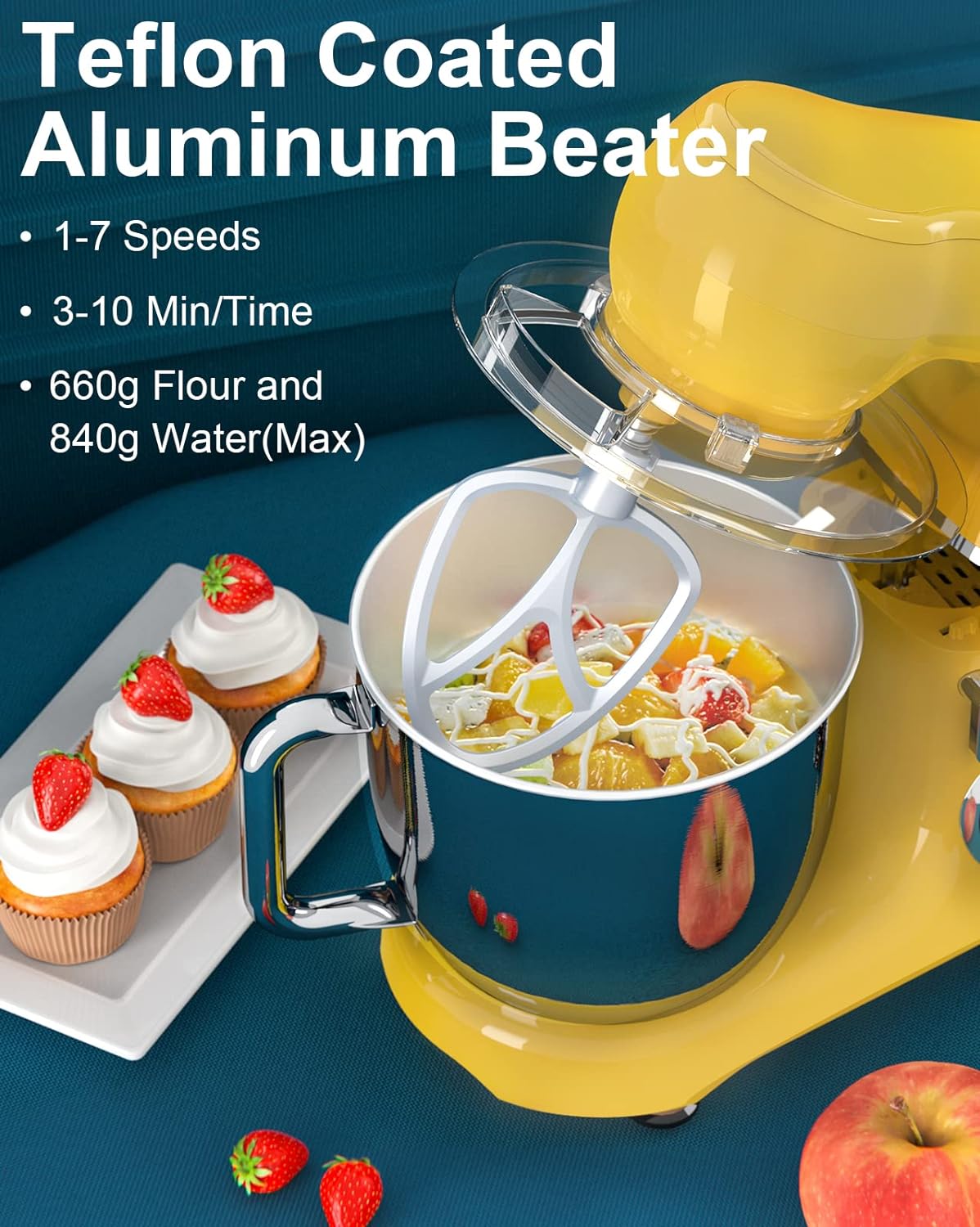Batidora de Cocina Mini Angel, 10 Velocidades, 5.5QT