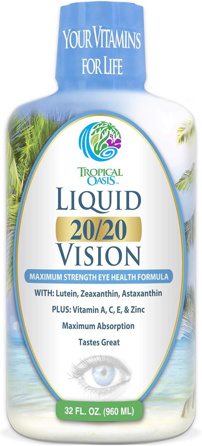 Suplemento Liquid 20/20 Vision  vitaminas para los ojos 32oz