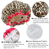 Gorro de Ducha TCOTBE, Reutilizable, Doble Capa Impermeable
