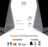 Monitor portátil 15.6 1080P USB-C HDMI, Ultra delgado, IPS