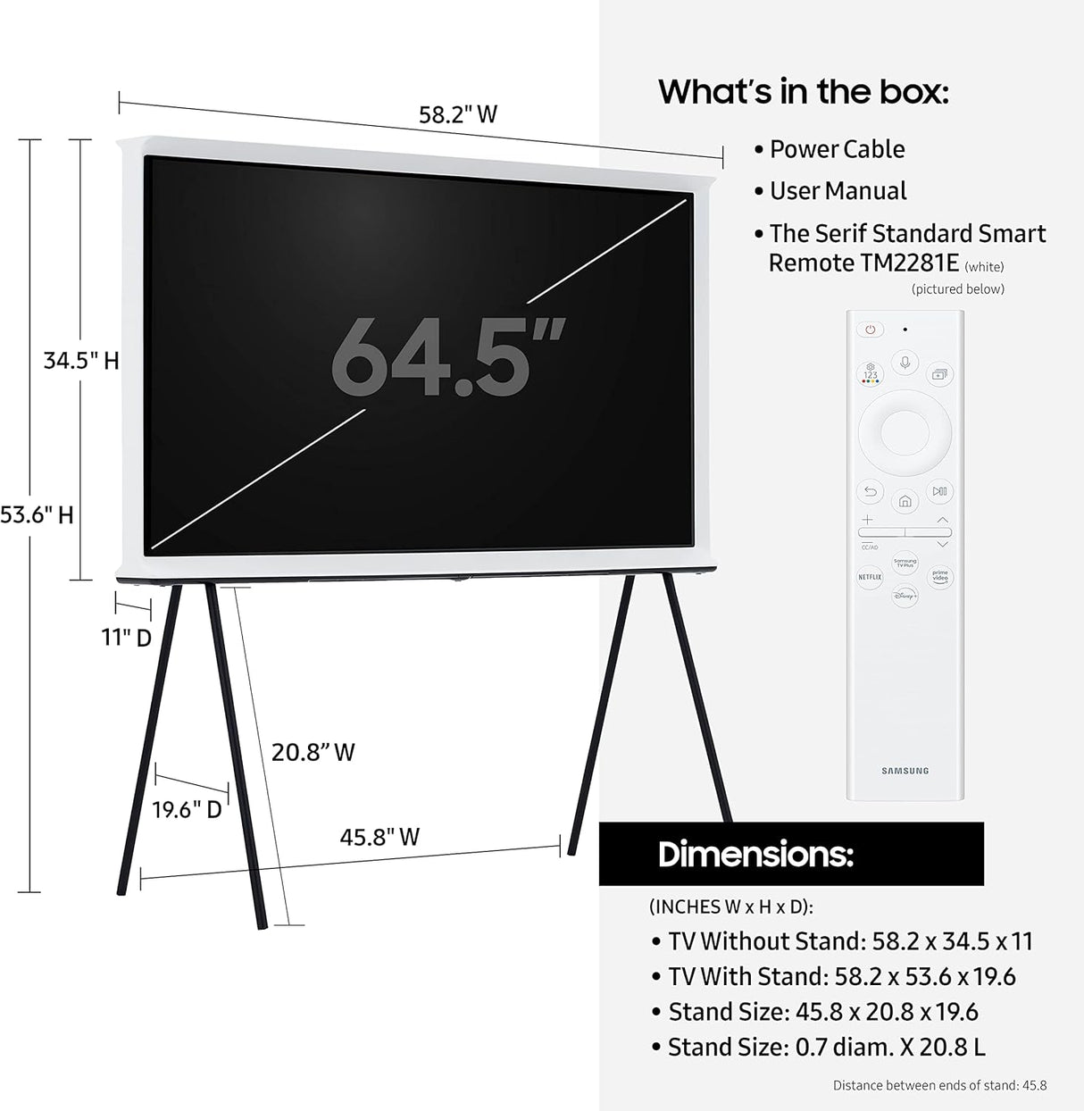 Televisor QLED 4K SAMSUNG 65 Anti-reflejo, Easel QN65LS01B