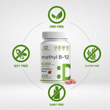 Vitaminas Metil B-12 de 5000 mcg 240 tabletas masticables