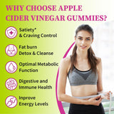 Suplemento para control de apetito, Apple Cider Vinegar, 60 gomitas