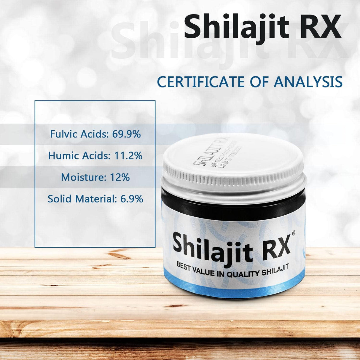 Suplemento Shilajit RX Resina natural  Himalaya orgánicos