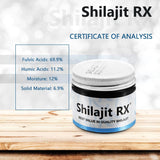 Suplemento Shilajit RX Resina natural  Himalaya orgánicos