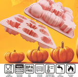 Moldes de Silicona 3D Calabaza para Pasteles, Otoño, 2 Piezas