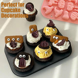 Moldes de Silicona Halloween, 3 Pack, para Chocolate y Repostería