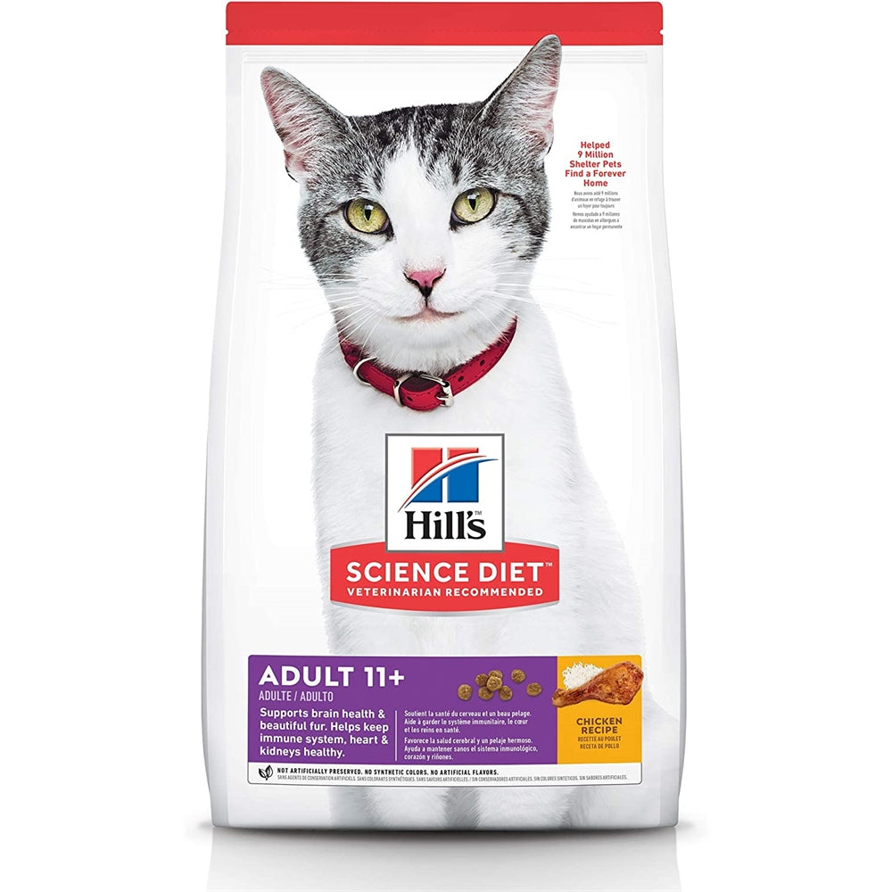 Alimento  para gatos adultos de más de 11 años