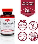 Ashwagandha Orgánica Olympian Labs - 60 Cápsulas Veganas
