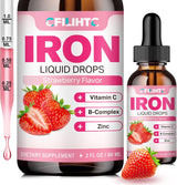 Suplemento de Hierro Líquido para Mujeres, Hombres y Niños, 2oz