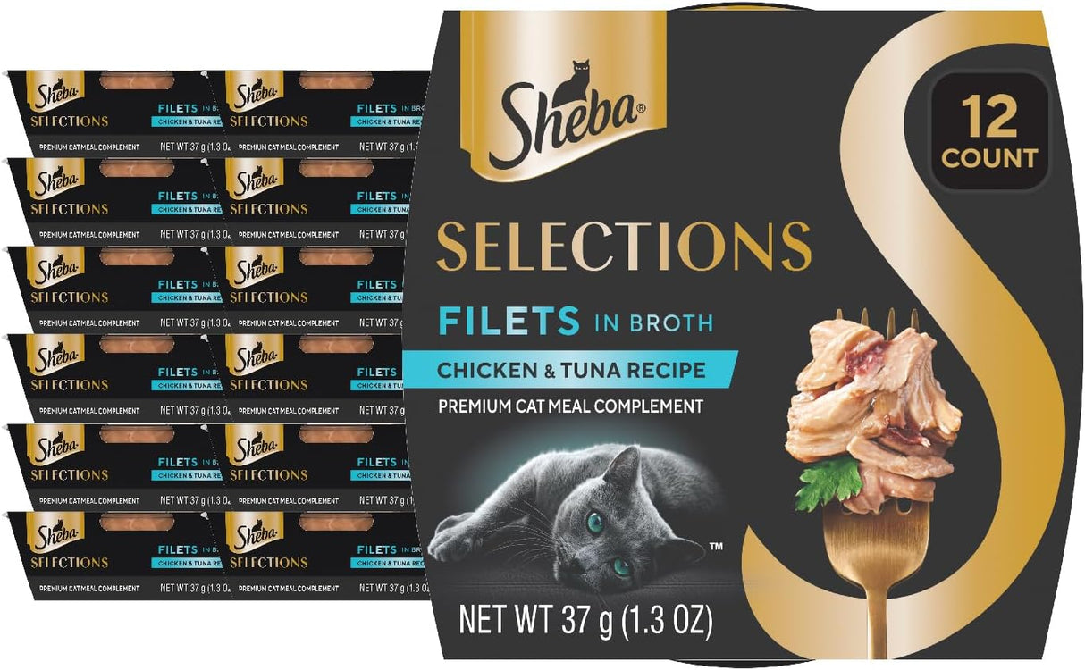 Comida Húmeda para Gatos Sheba Selecciones Pollo y Atún 12x1.3oz