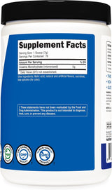 Creatina Monohidratada Nutricost 500 Gramos (1.1 LBS)