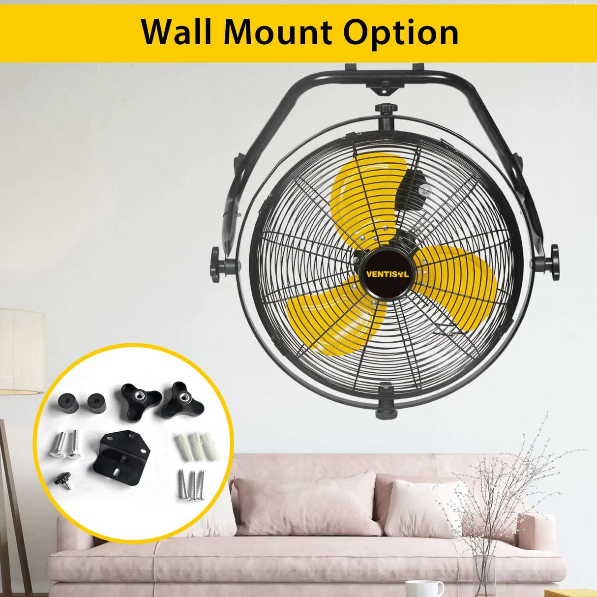 Ventilador VENTISOL Orbital 14 3 Velocidades 720° Tilt