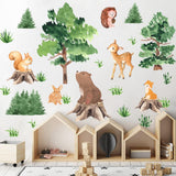 Pegatinas de animales de bosque KOKOLAP para decoraciones infantiles