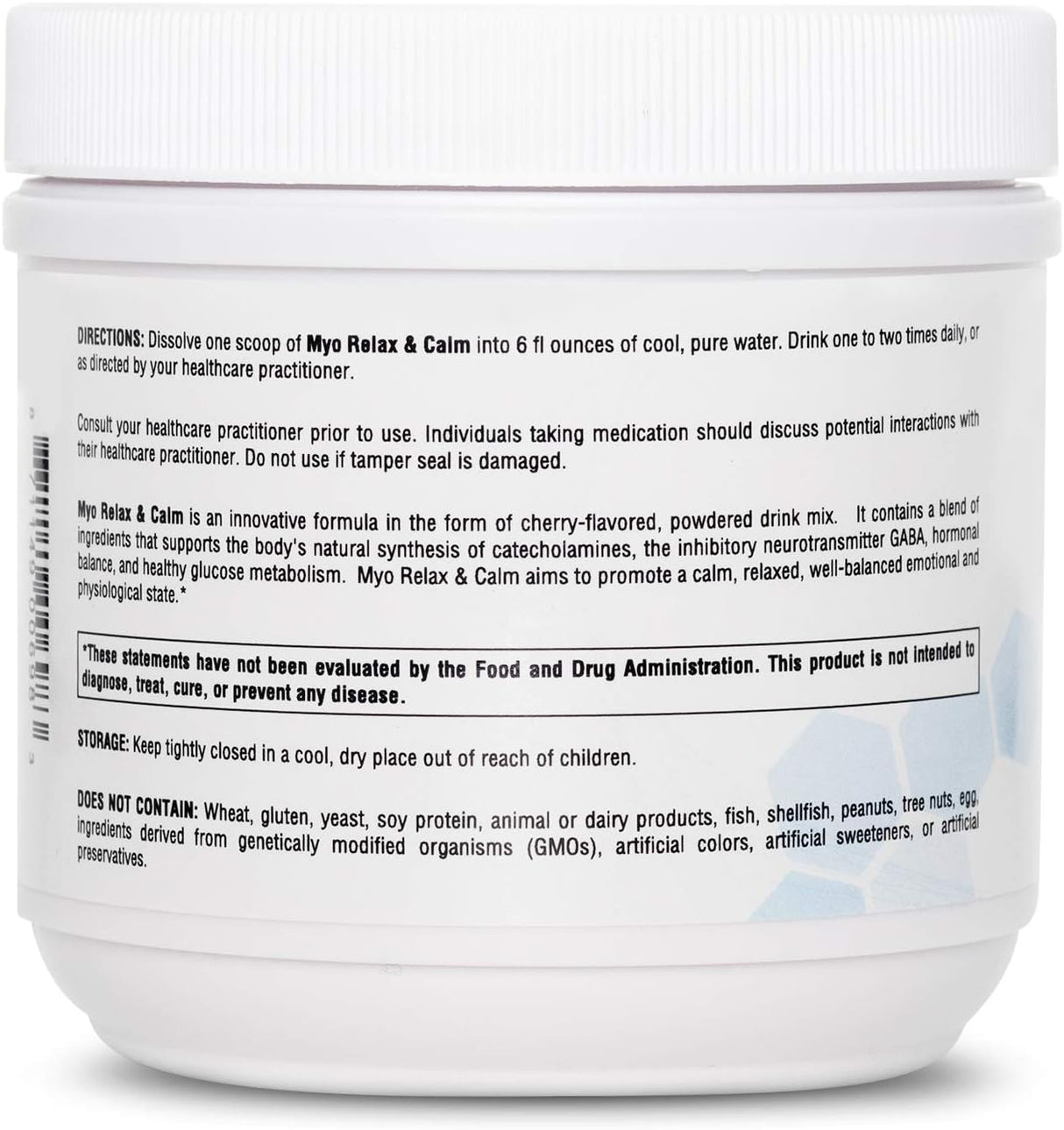 Suplementos Myo Relax &amp; Calm | Mio-inositol, L-teanina