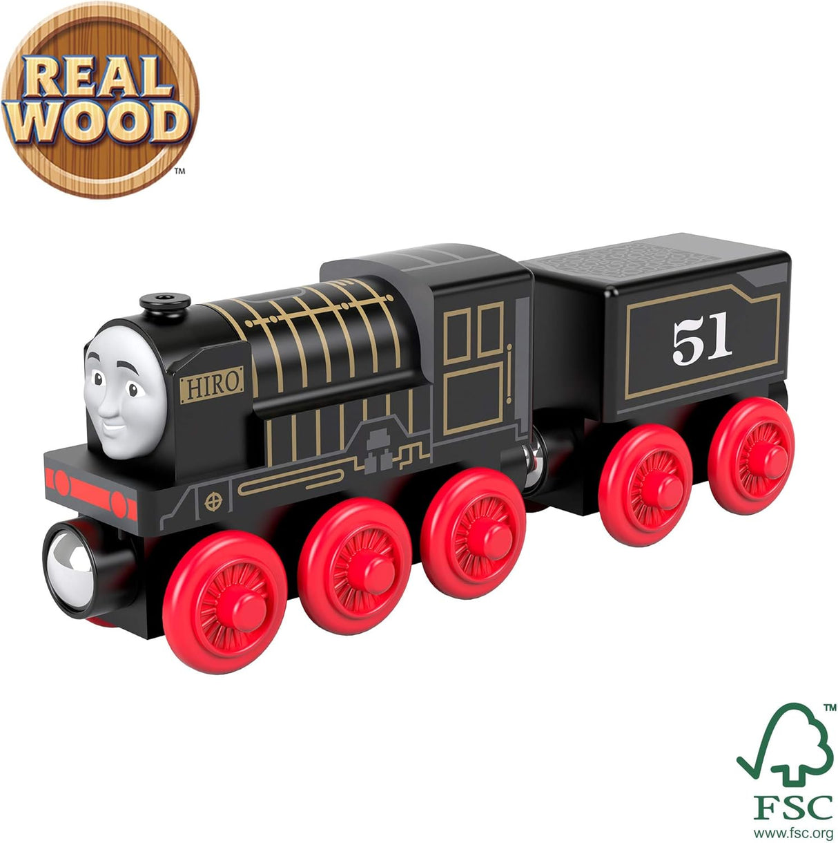 Tren de Madera Fisher-Price, Hiro, juguete educativo para niños