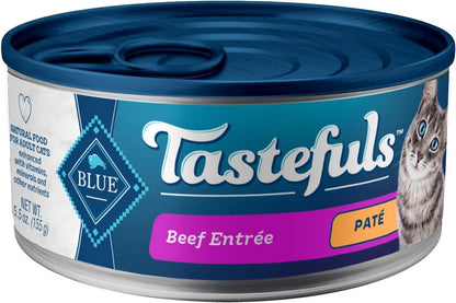 Comida Húmeda para Gatos Blue Buffalo Tastefuls, Res, 5.5 oz