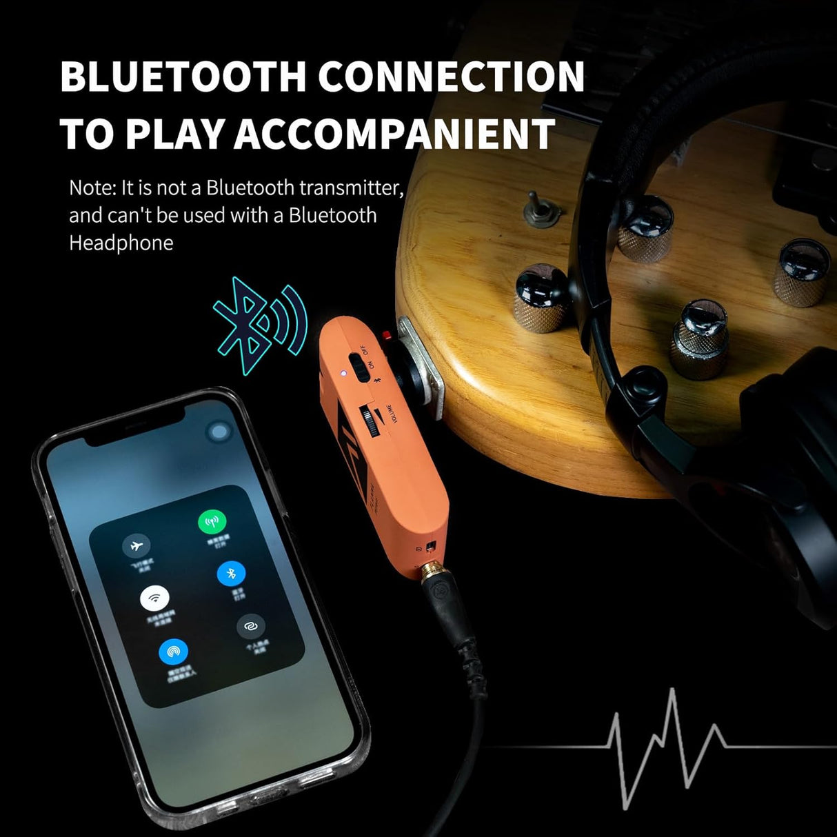 Amplificador de Auriculares Portátil con Efectos y Bluetooth