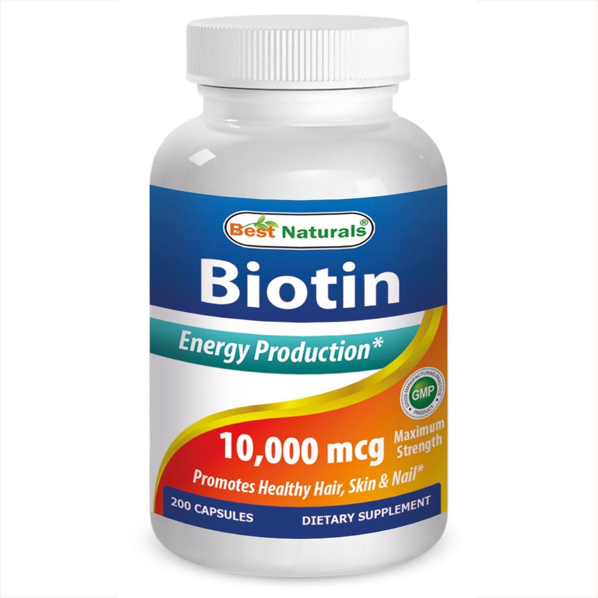 Biotina 10,000 Mcg - Best Naturals - Apoyo al crecimiento - 200 Uds