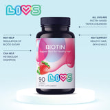 Suplemento Biotina Gomitas para el crecimiento del cabello