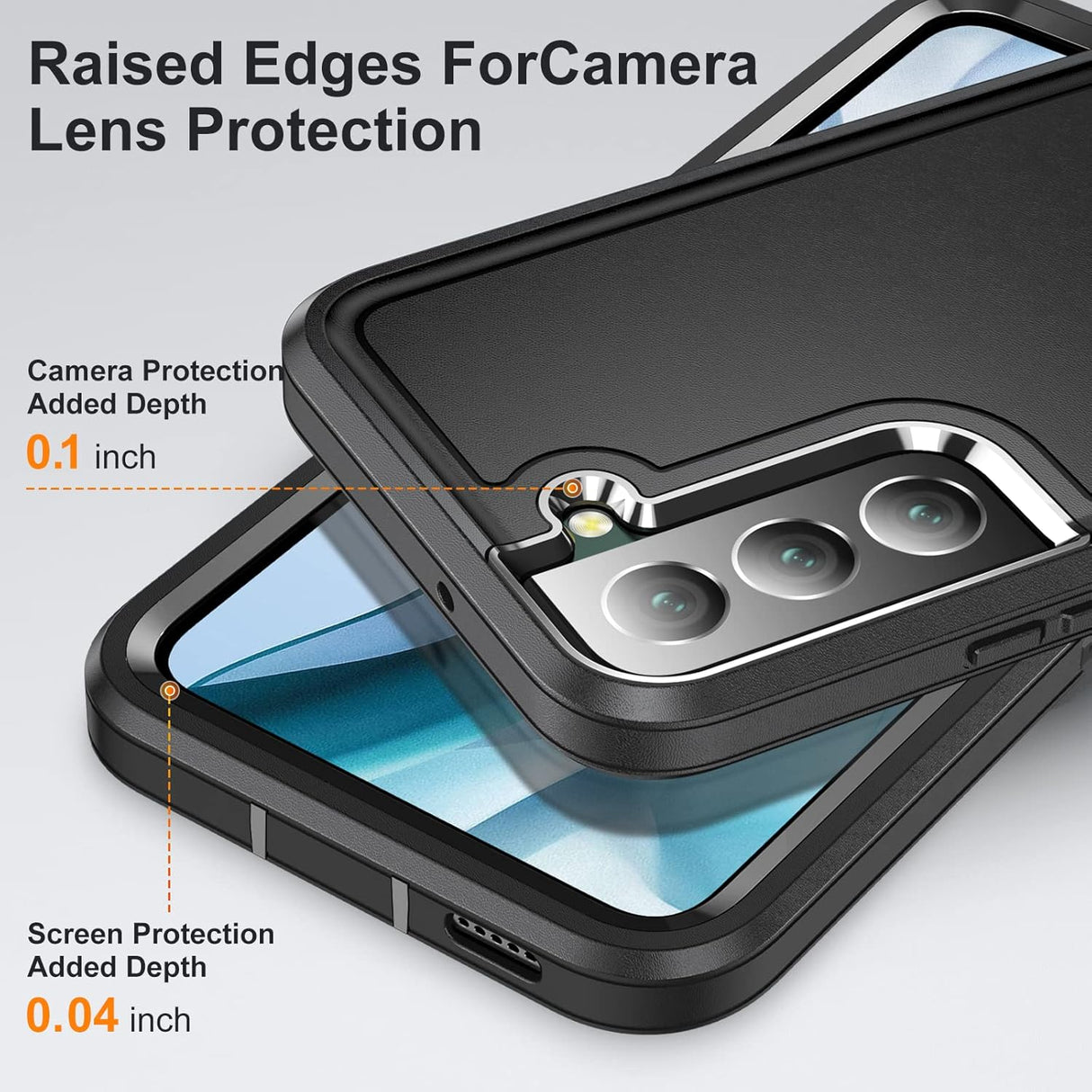 BaHaHoues Funda para Samsung Galaxy S22, Samsung S22 con soporte integrado, a prueba de golpes, polvo y caídas, funda protectora de grado militar para Galaxy S22 5G de 6.1 pulgadas (negro)