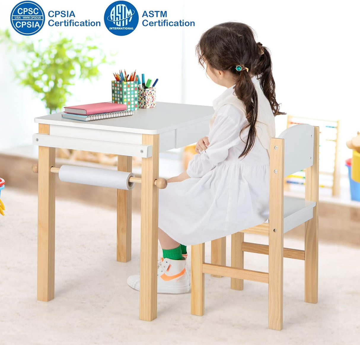 Mesas y Sillas para Niños 2 rotuladores juego de mesa