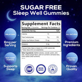 Gomitas de Melatonina Sin Azúcar 6 mg - 120 Gummies Extra Fuerza