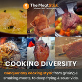 Termómetro de carne inalámbrico MeatStick 4, 4 sensores, 165ft