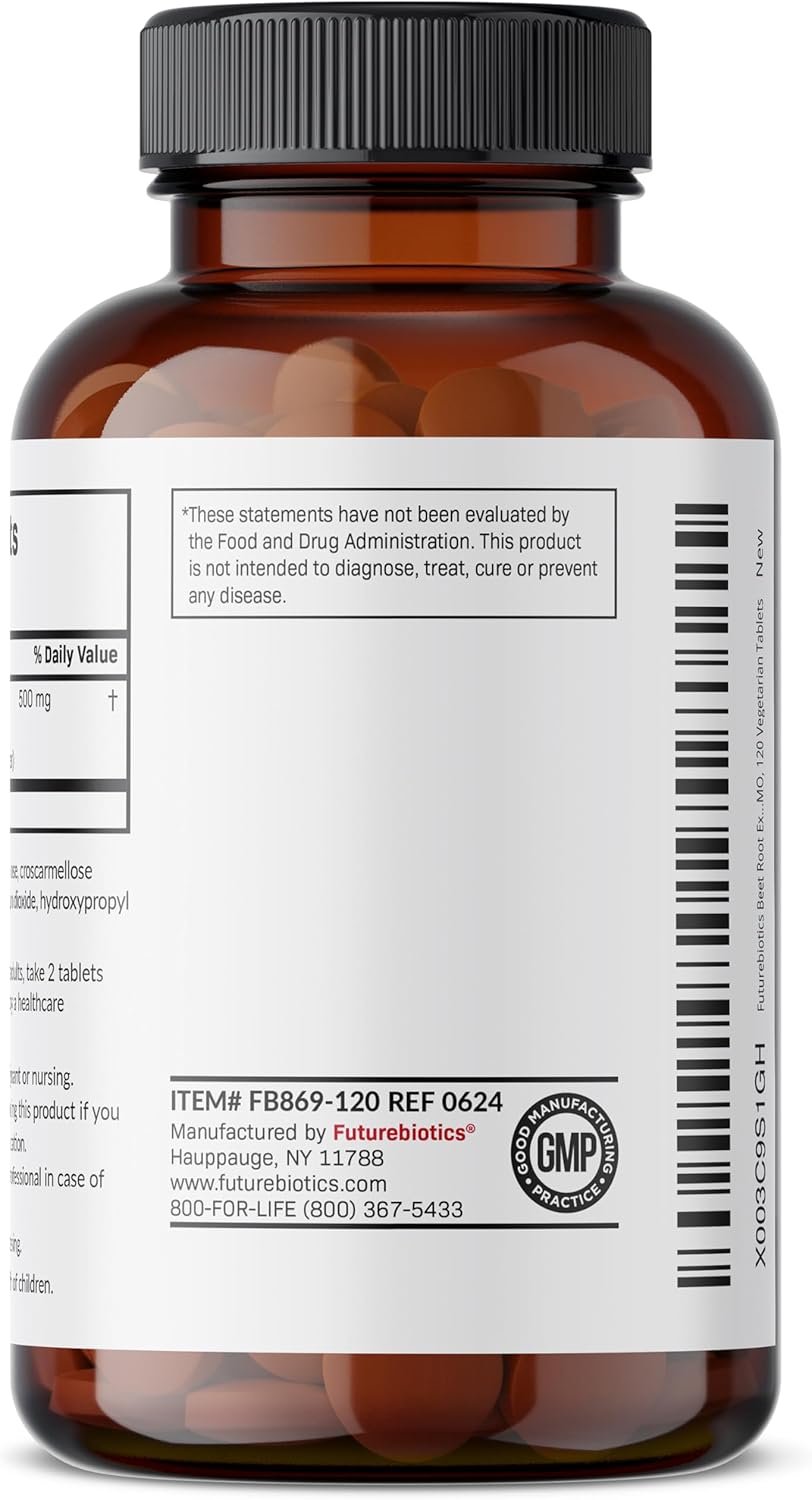 Futurebiotics Beet Root Extra Fuerte, 120 Tabletas Vegetarianas