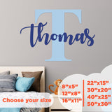 Pegatinas Personalizadas Nombre e Inicial - Decoración Infantil