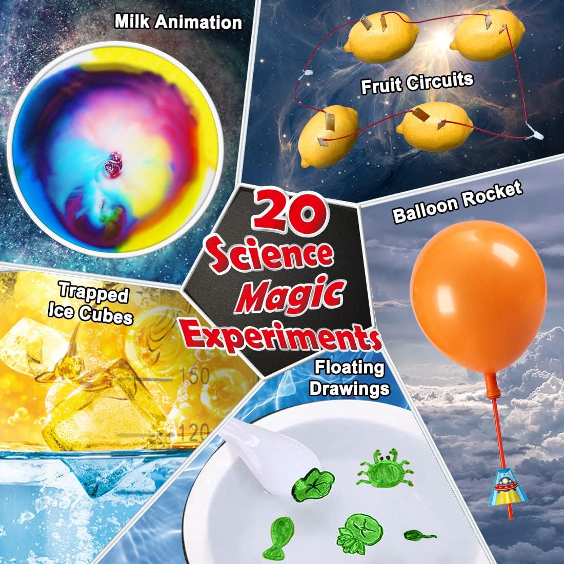 UNGLINGA Kits de Experimentos Científicos para Niños