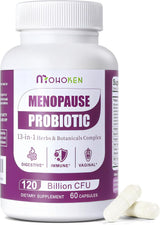 Suplemento Menopausia Mujer, 120B CFU, 13-herbas, 60 cápsulas