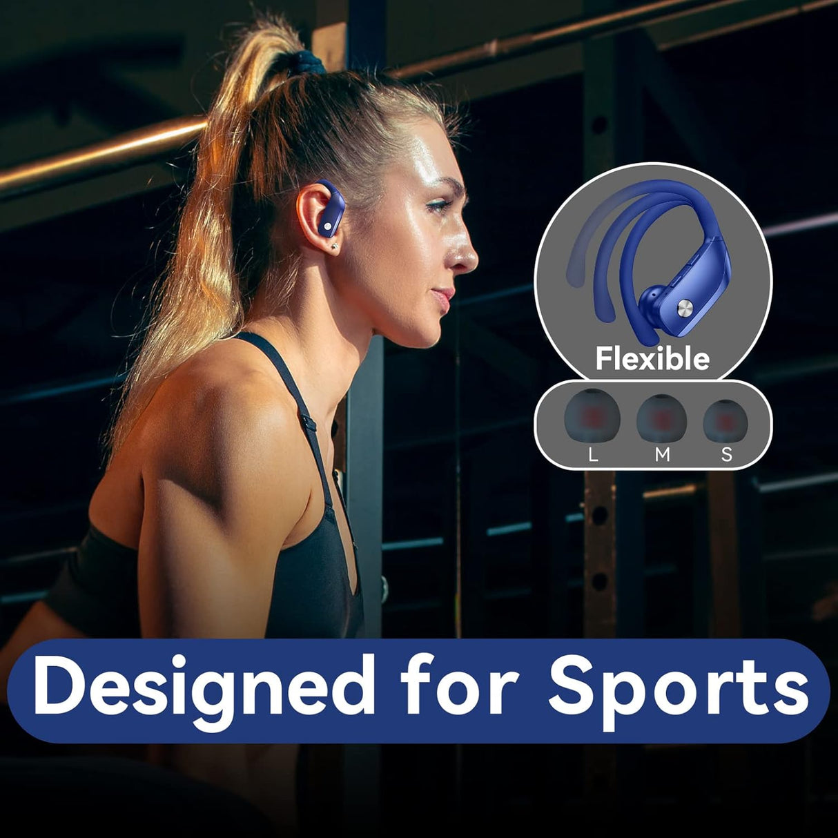 Auriculares Inalámbricos Bmani, 48hrs, con Micrófono, Modelo XYZ