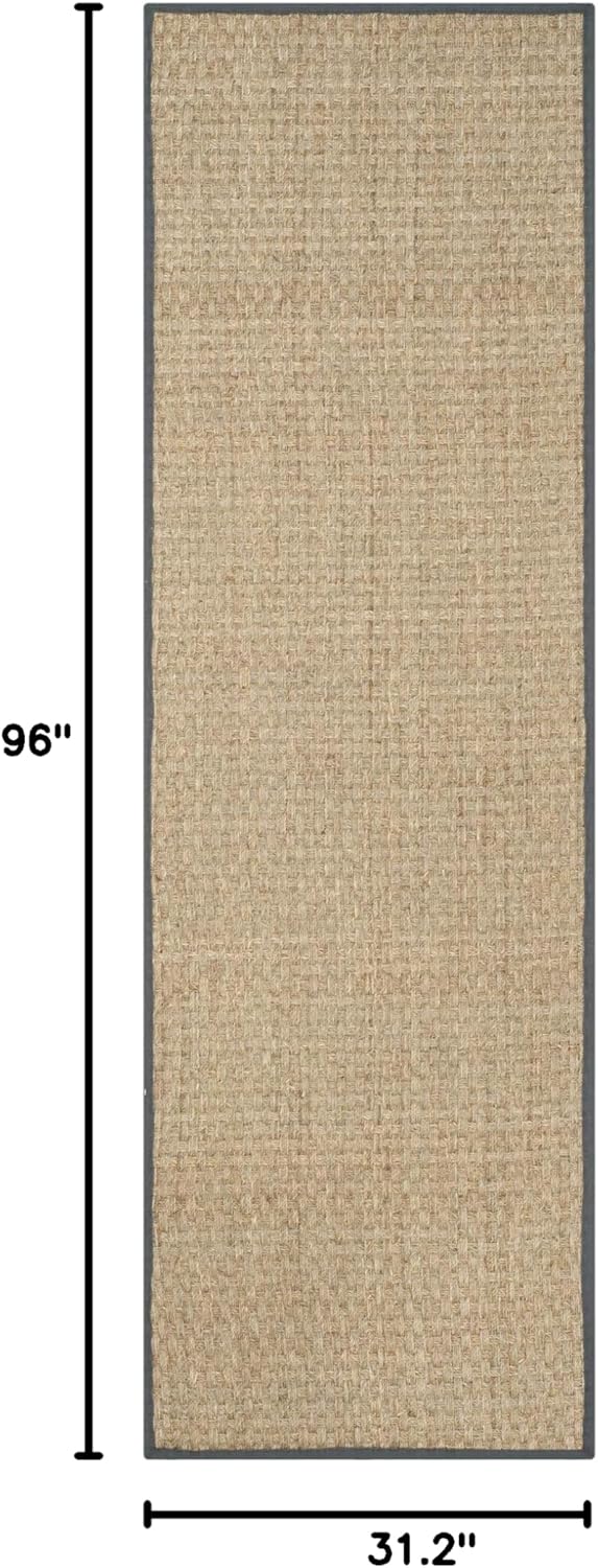 Runner de fibra natural SAFAVIEH, diseño de seagrass, NF114Q