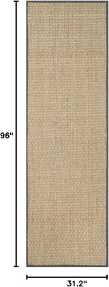 Runner de fibra natural SAFAVIEH, diseño de seagrass, NF114Q