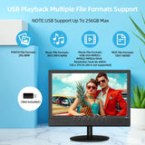Televisor 14 con Tuner ATSC, puertos HDMI/USB, 12V, modelo X
