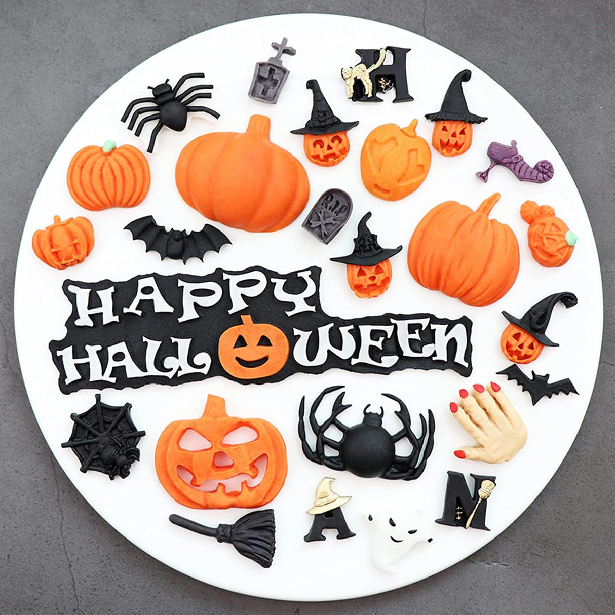 Moldes de Chocolate Halloween, 6PCS, Silicona, Calaveras y Más