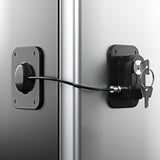 2 cerraduras para refrigerador con protección de alambre