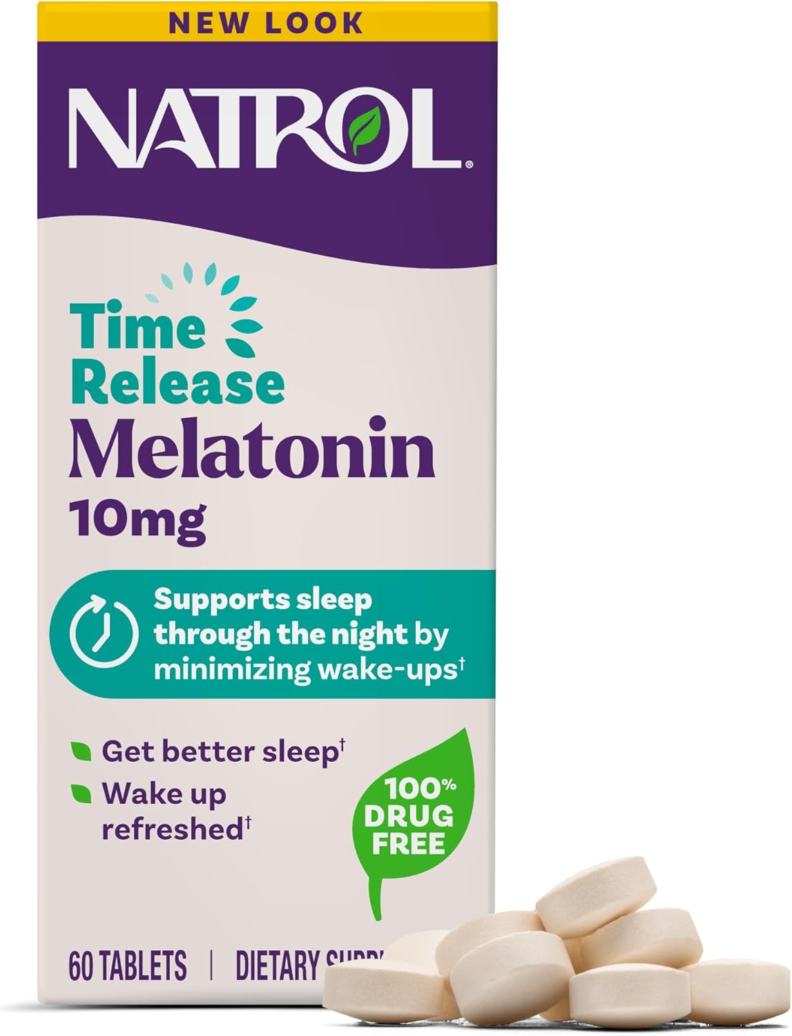 Natrol Sueño Avanzado Melatonina Liberación Prolongada, 10mg, 60 caps