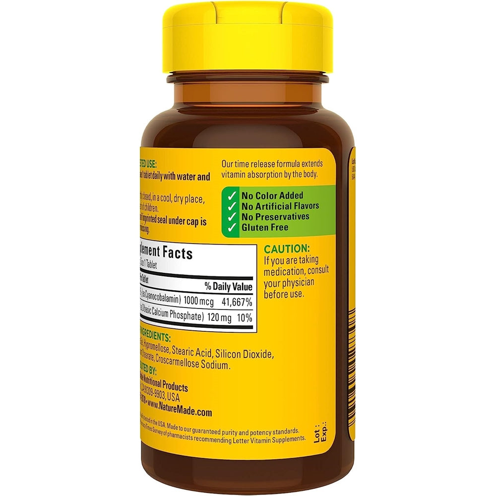 Suplemento Vitamina B12 1000 mcg  liberación 75 unid