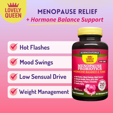 Suplemento para Menopausia, Equilibrio Hormonal, Peso, 60 cápsulas