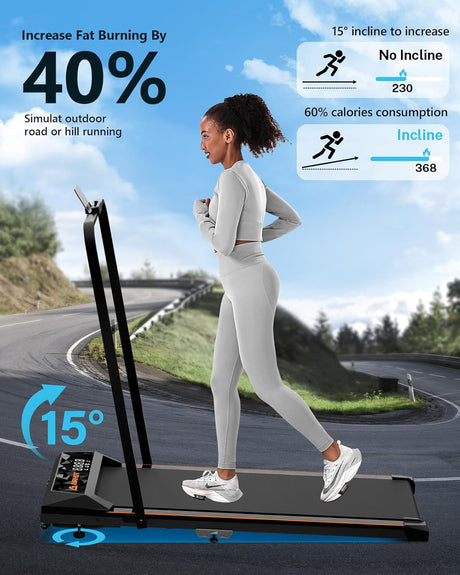 Caminadora Walking Pad 4 en 1, Plegable, 265lbs, 2.5HP