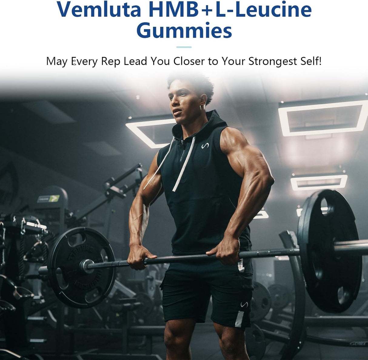 Suplementos de HMB y Leucina en Gummies, 2 Packs, 120u