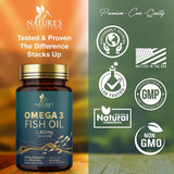 Suplemento Aceite de pescado Omega 3 Triple Strength 2400 mg