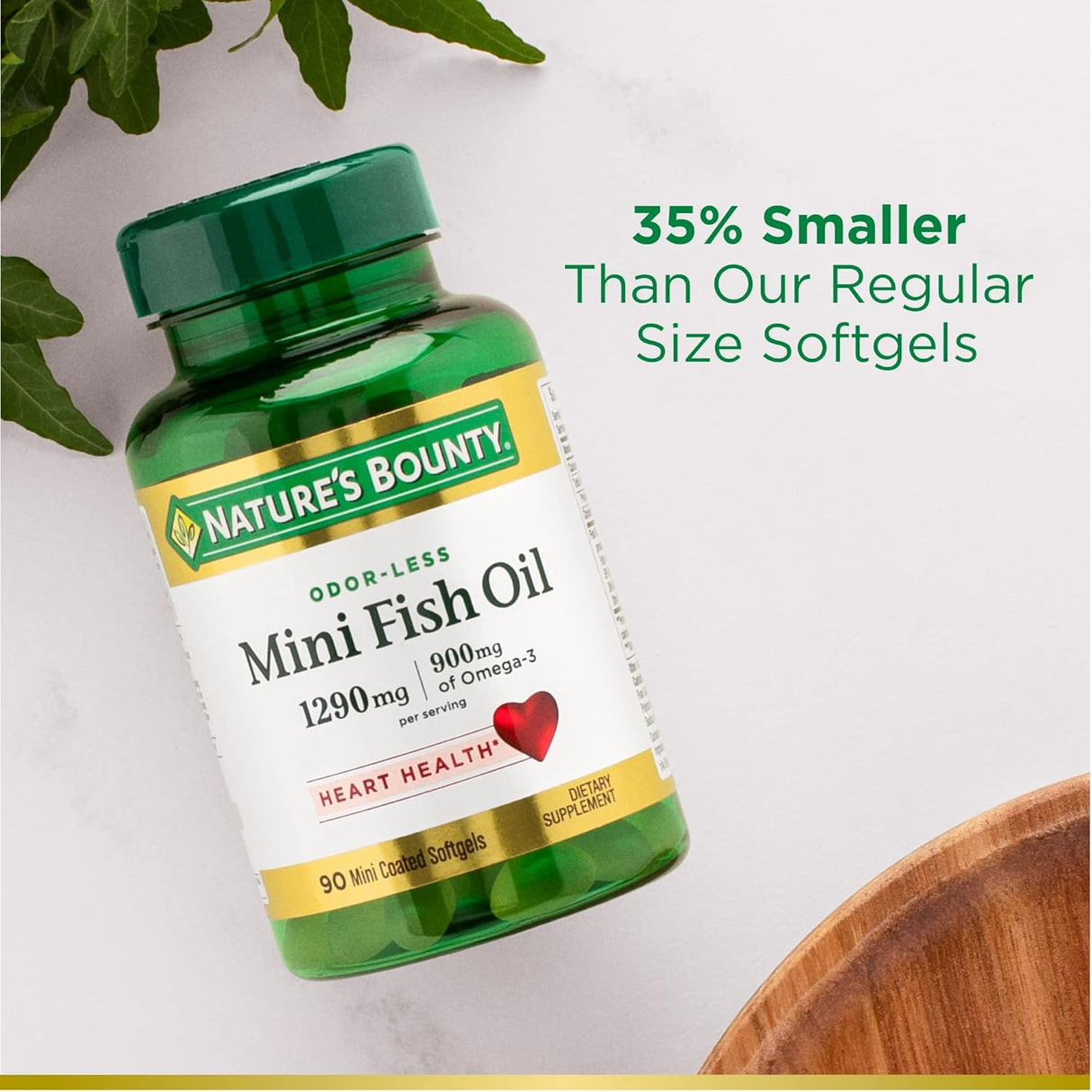 Suplemento de Omega 3 Mini Fish Oil Nature's Bounty 90 cápsulas