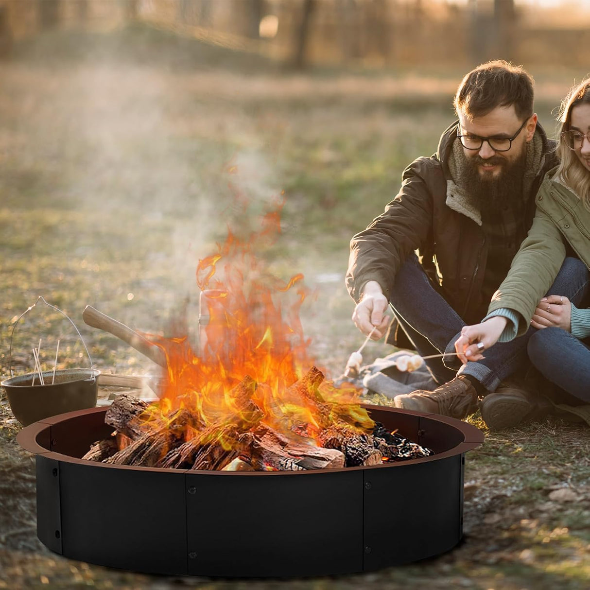 Anillo de Fuego Acero Redondo 36" Interior/39" Exterior