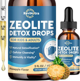 Zeolita Detox Líquido Kids & Adults con Chlorella, B12, Zinc 2oz